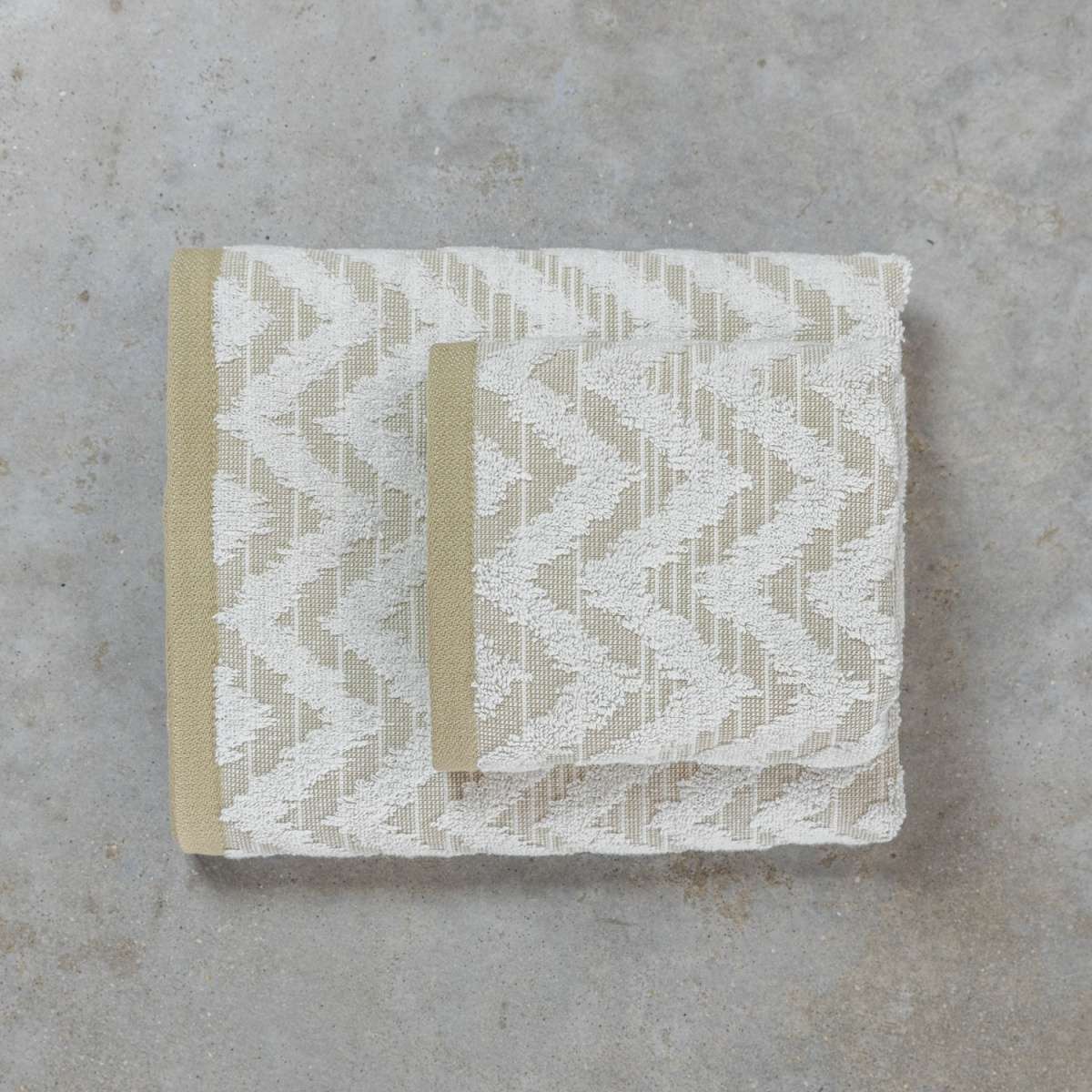 Immagine del prodotto Set Asciugamani in Jacquard Zig Zag 100% Cotone | Pietro Zanetti Home