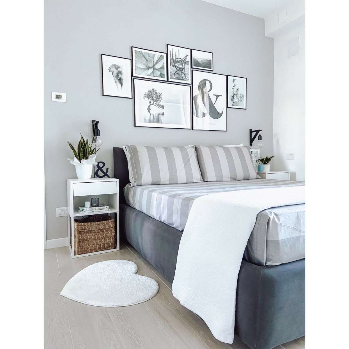Immagine del prodotto Completo Letto Matrimoniale Righe in 100% Cotone (2 Colori) | Pietro Zanetti Home