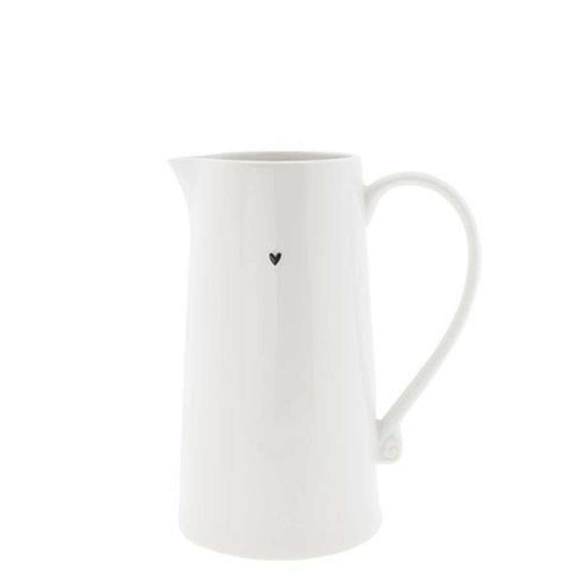 Immagine del prodotto Brocca Grande  in Ceramica Bianca con Cuoricino | Bastion Collections