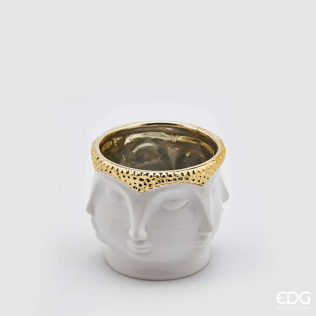 Immagine del prodotto Vaso Facce Buddha Piccolo h11xø12 cm | EDG Enzo De Gasperi