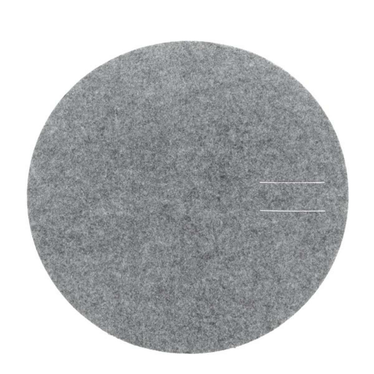 Immagine del prodotto Tovaglietta Americana Rotonda in Feltro Grigio | Storefactory