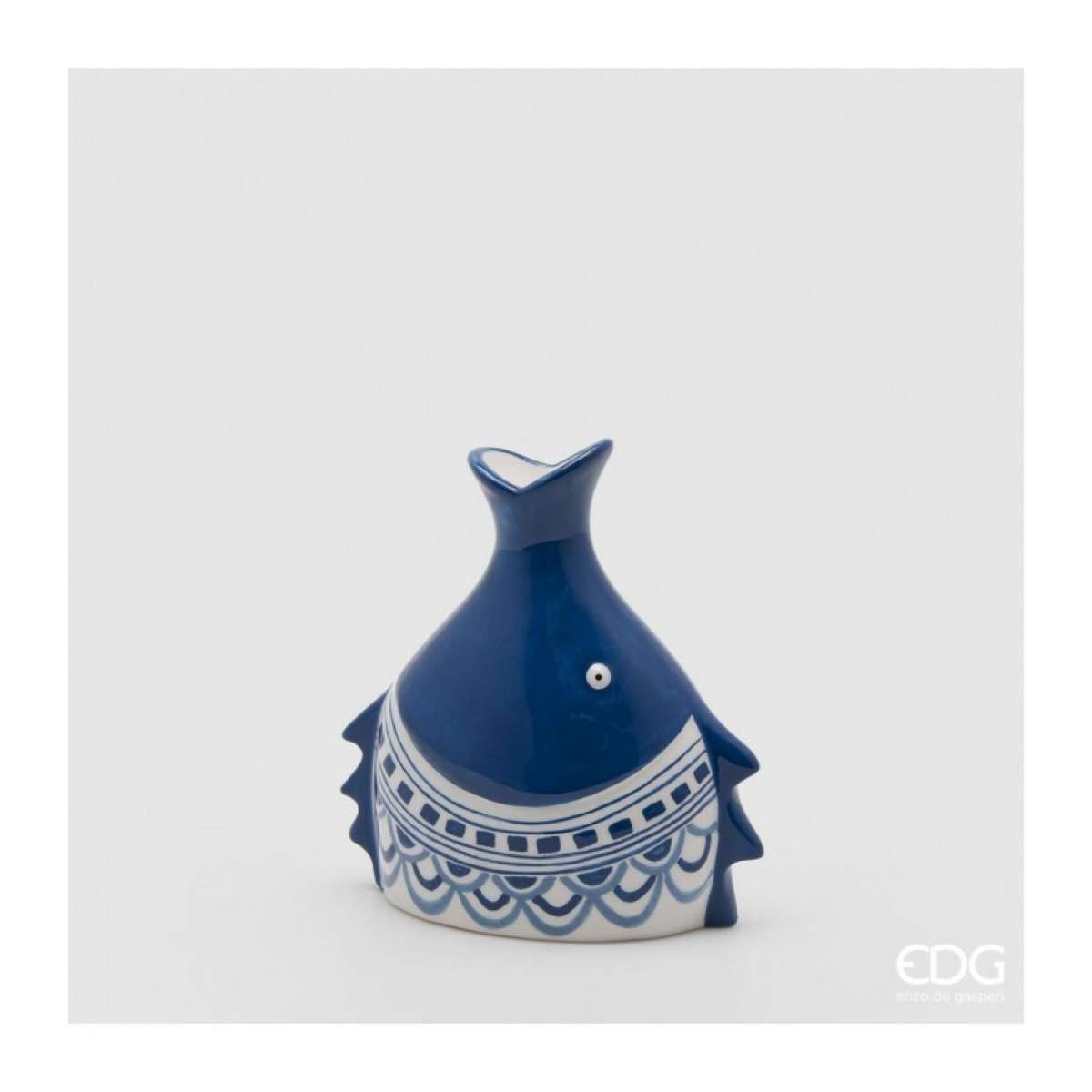 Immagine del prodotto Vaso Testa di Pesce Blu in Ceramica (2 misure) | EDG Enzo De Gasperi