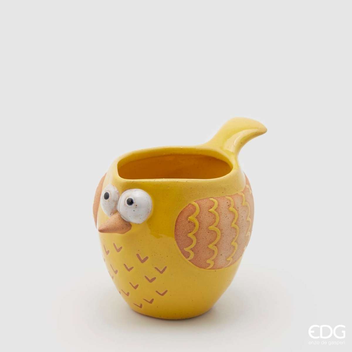Immagine del prodotto Vaso Passero Piccolo in Ceramica Giallo/Beige | EDG Enzo De Gasperi