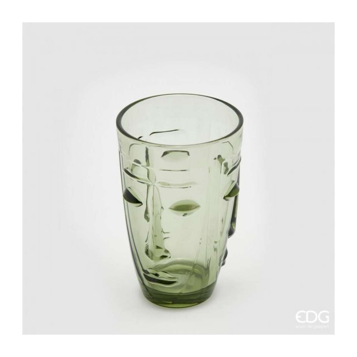 Immagine del prodotto Set 6 Bicchieri in Vetro colorato Viso Abstract (più colori e misure) | EDG Enzo De Gasperi