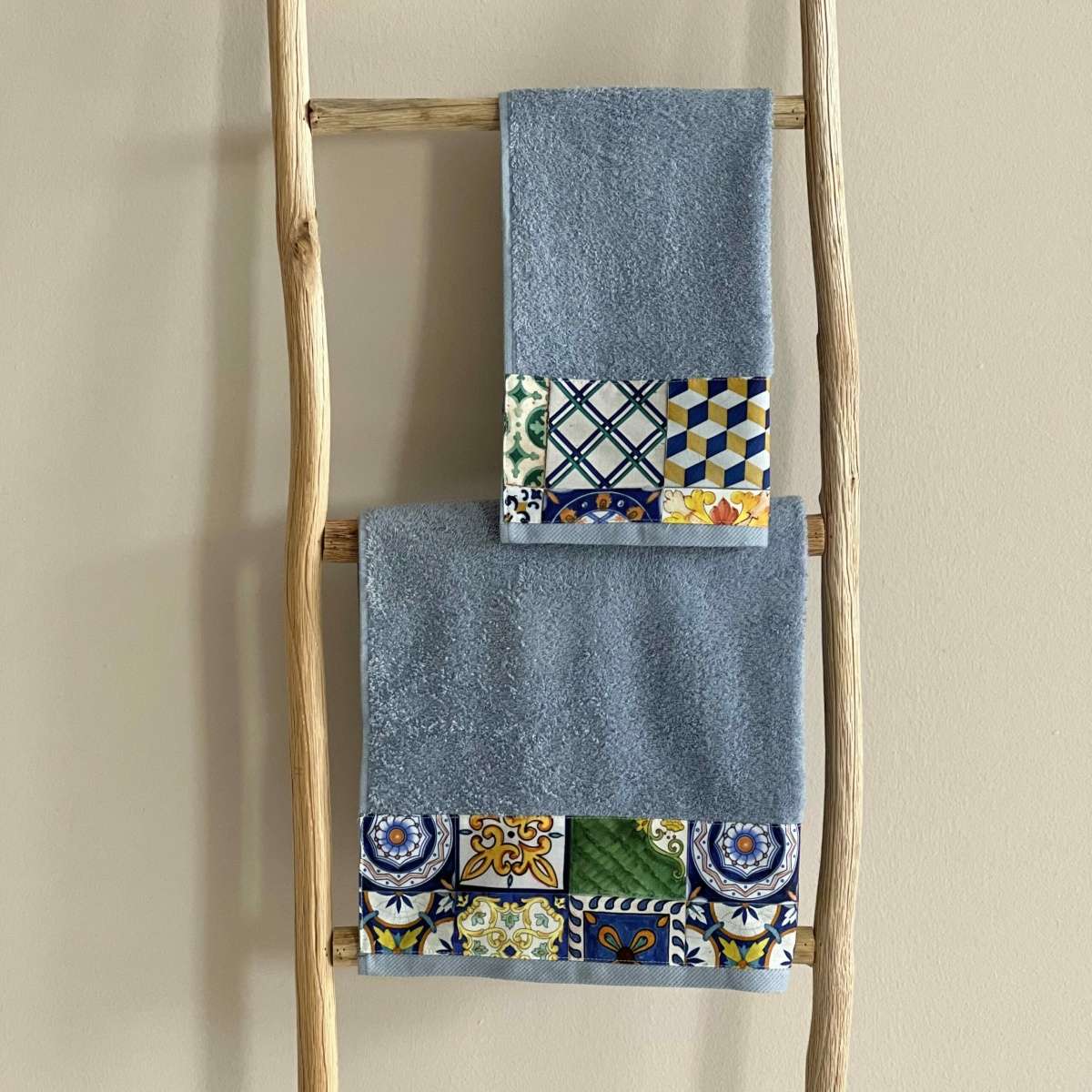 Immagine del prodotto Set Asciugamani bagno Maiolica Grande Pugliese by Zanetti Home | Pietro Zanetti Home