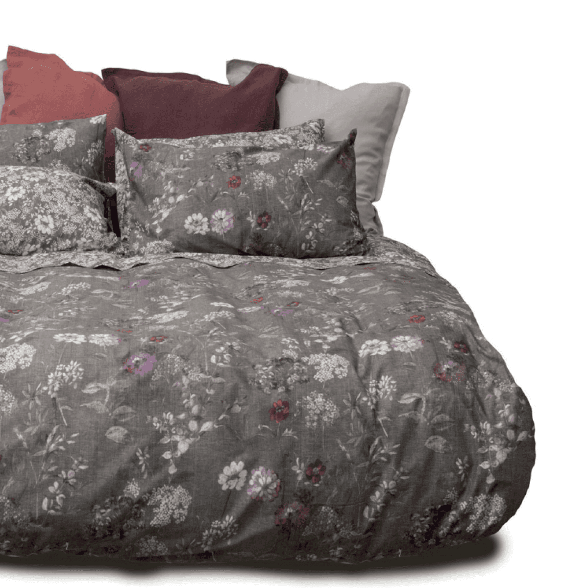 Immagine del prodotto Completo Letto Matrimoniale Chiardiluna Fucsia in Percalle di Cotone | Tessitura Toscana Telerie
