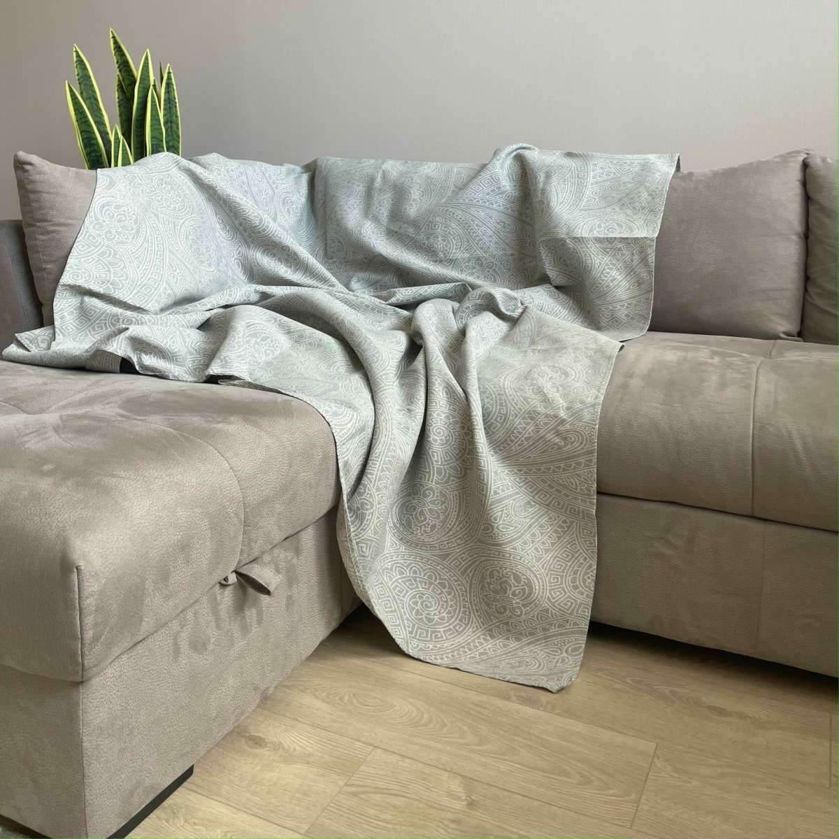 Immagine del prodotto Copridivano - Copritutto Marocco Grigio in cotone (2 misure) | Pietro Zanetti Home