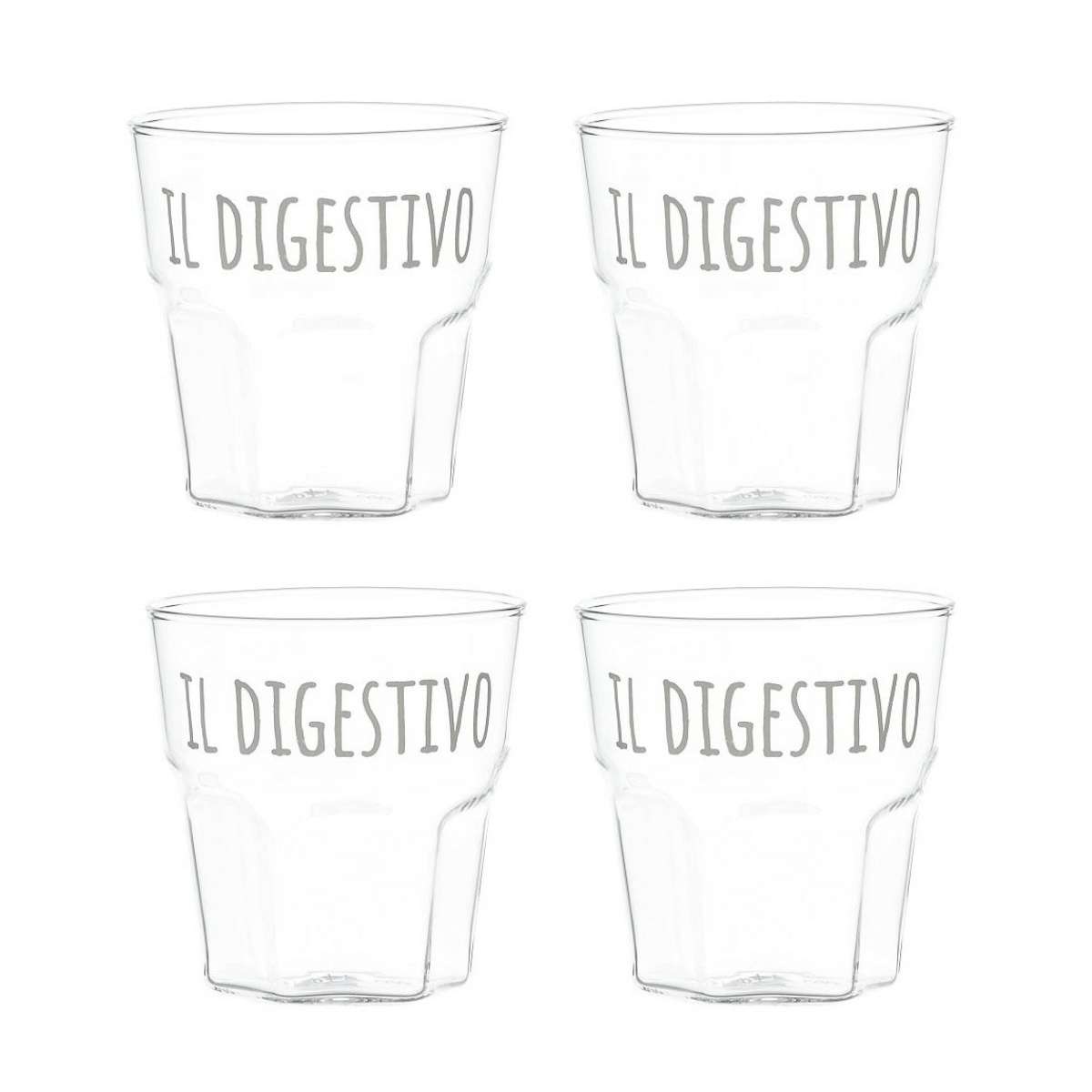 Immagine del prodotto Set di 4 Bicchierini in vetro Il Digestivo | Simple Day