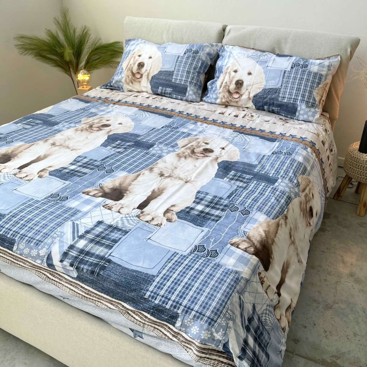 Immagine del prodotto Completo Lenzuola Singolo Cani in 100% Cotone | Pietro Zanetti Home