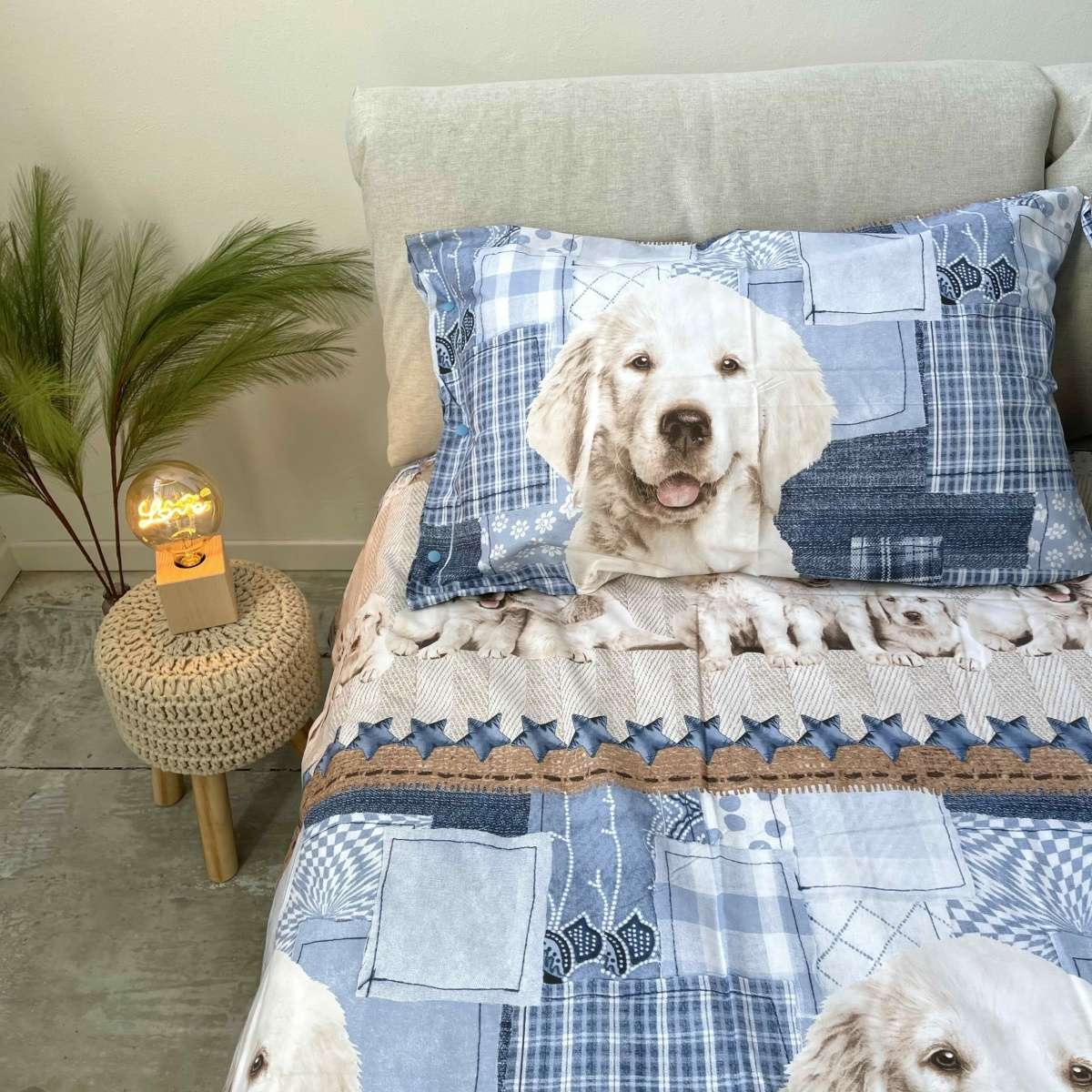 Immagine del prodotto Completo Lenzuola Singolo Cani in 100% Cotone | Pietro Zanetti Home