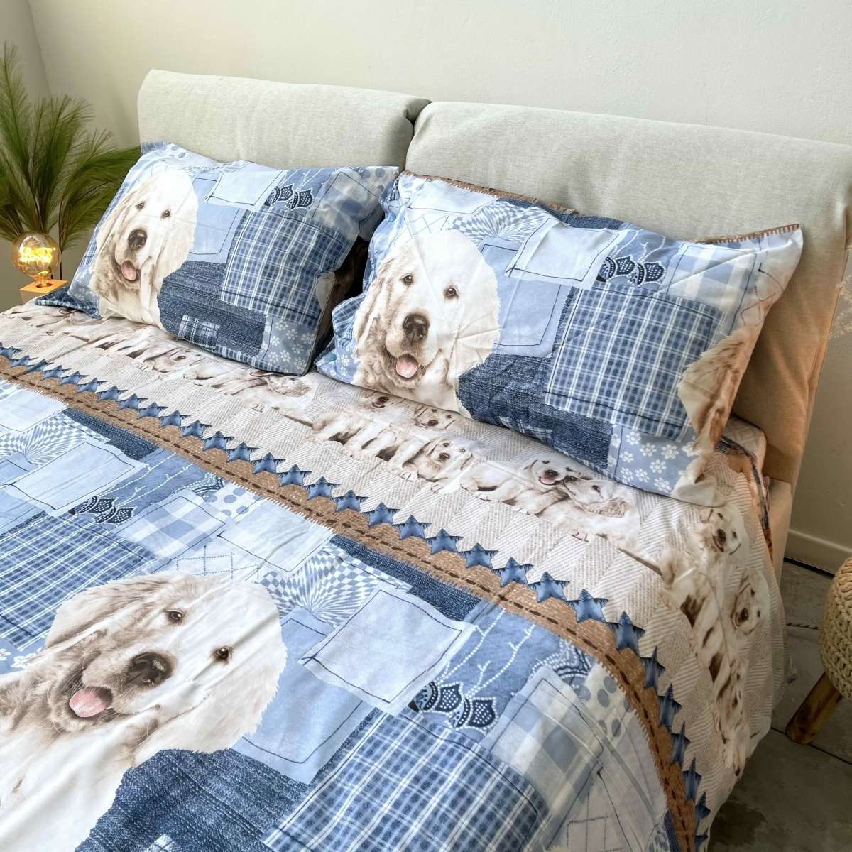 Immagine del prodotto Completo Lenzuola Singolo Cani in 100% Cotone | Pietro Zanetti Home