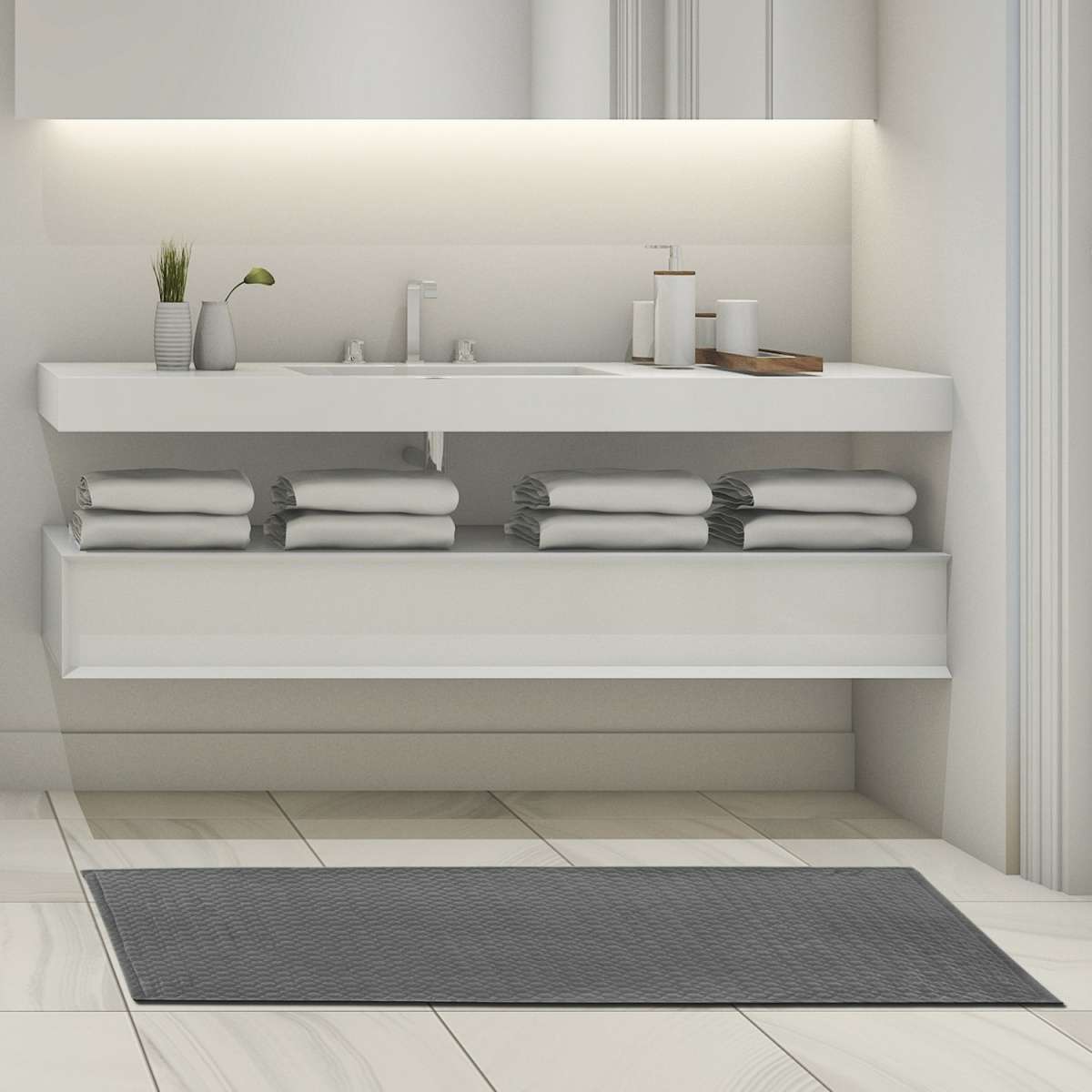 Immagine del prodotto Tappeto Bagno Trapuntato in Morbida Microfibra Effetto Velluto Gaia | Pietro Zanetti Home