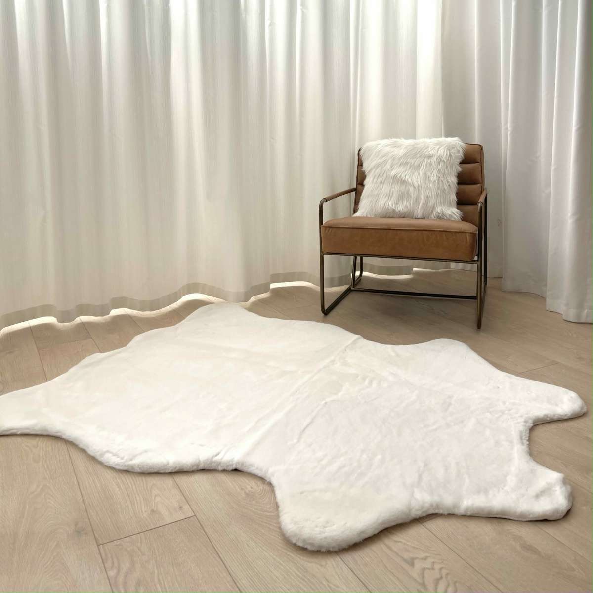 Immagine del prodotto Tappeto Peloso Orsetto Bianco Pelo Corto 130x150 cm | Pietro Zanetti Home