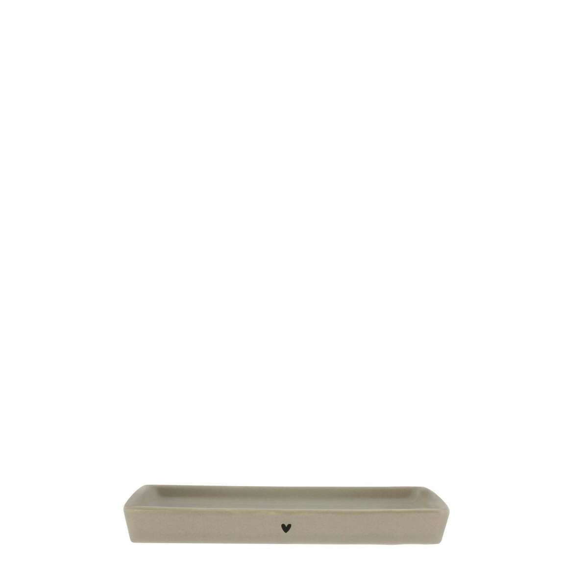 Immagine del prodotto Piattino Rettangolare Multifunzione Small in Ceramica con Cuoricino (2 colori) | Bastion Collections