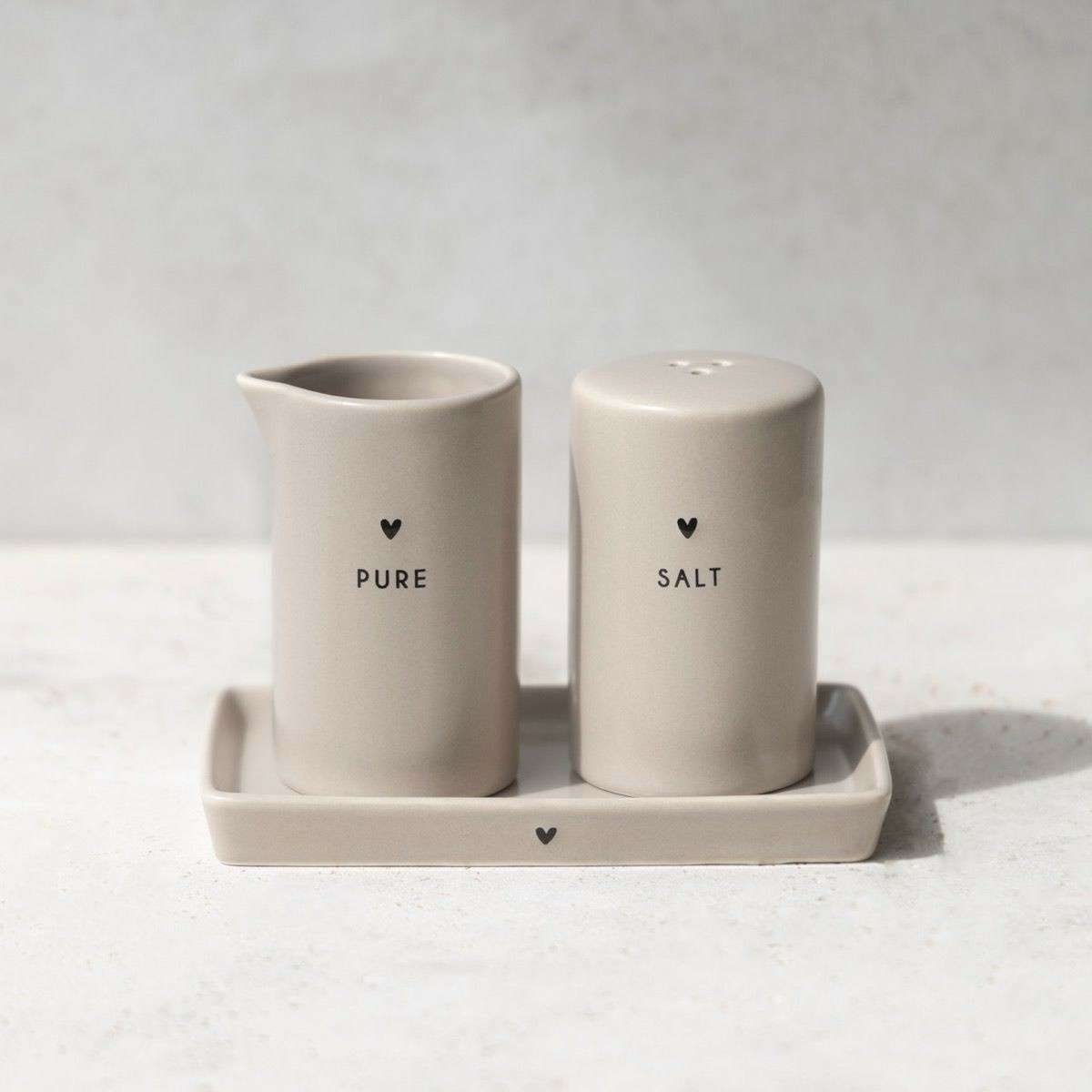 Immagine del prodotto Piattino Rettangolare Multifunzione Small in Ceramica con Cuoricino (2 colori) | Bastion Collections