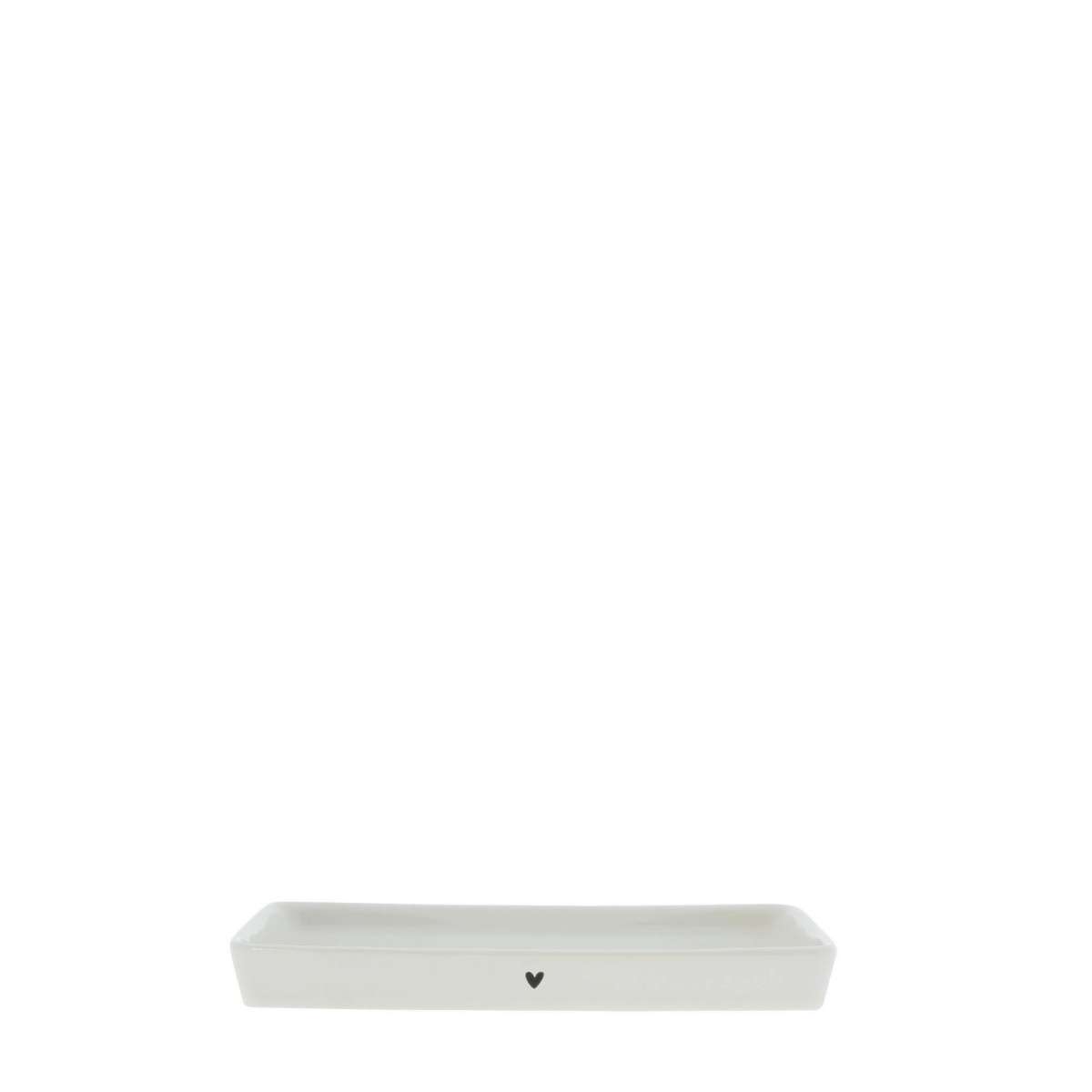 Immagine del prodotto Piattino Rettangolare Multifunzione Small in Ceramica con Cuoricino (2 colori) | Bastion Collections