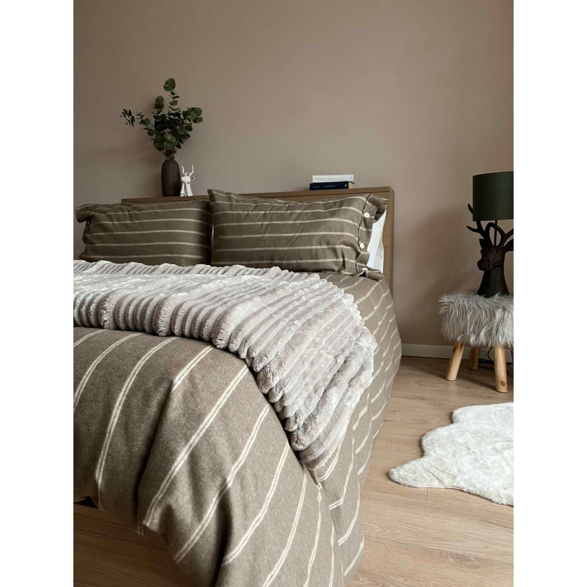 Immagine del prodotto Coperta Matrimoniale Stripes in Microfibra Retro Sherpa 240x200 cm (2 Colori) | Pietro Zanetti Home