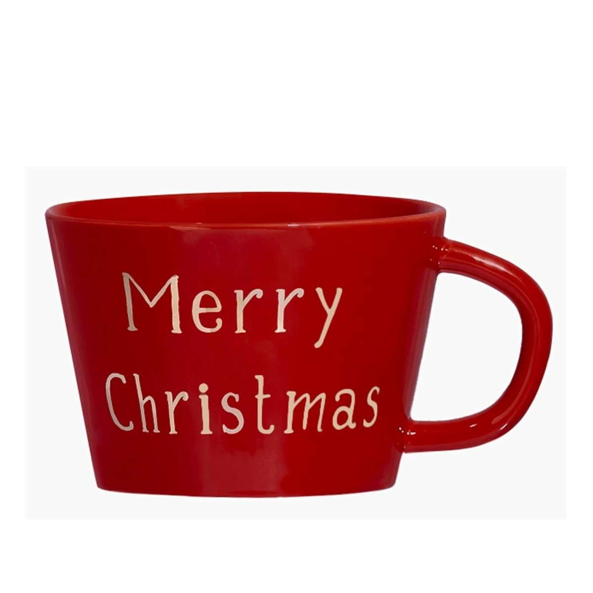 Immagine del prodotto Mug Natalizia Rossa Merry Christmas in Gres di Porcellana | Simple Day