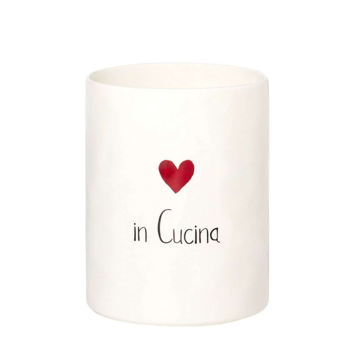 Immagine del prodotto Portamestoli in Ceramica in Cucina Cuore Rosso | Simple Day