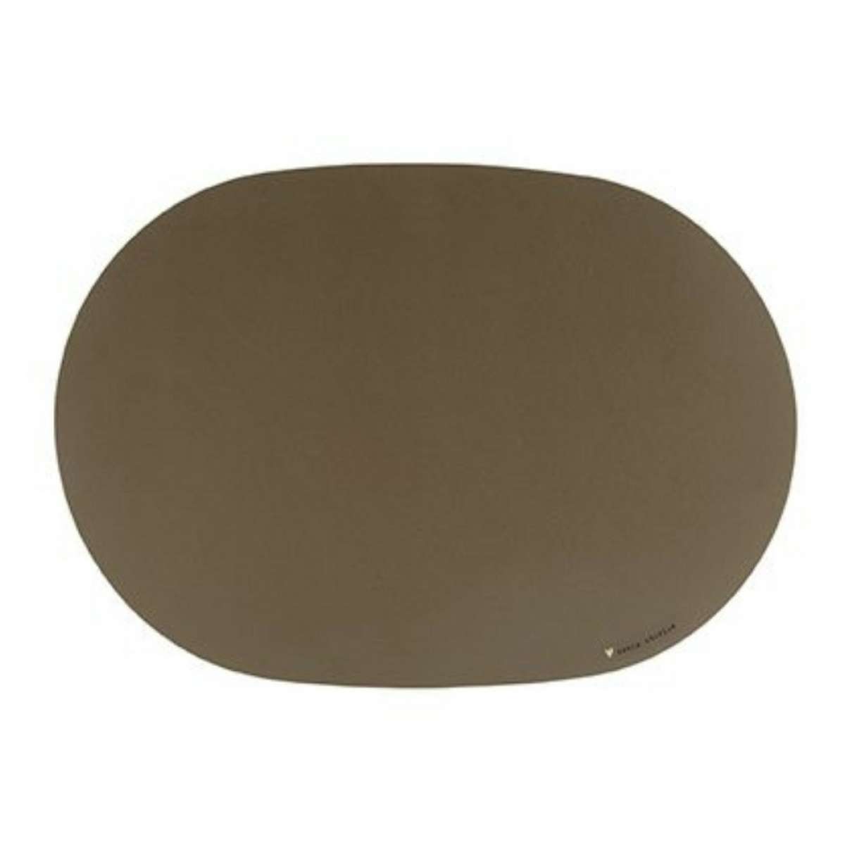 Immagine del prodotto Tovaglietta Americana Ovale Marrone Similpelle 31,5x45 cm | Bastion Collections