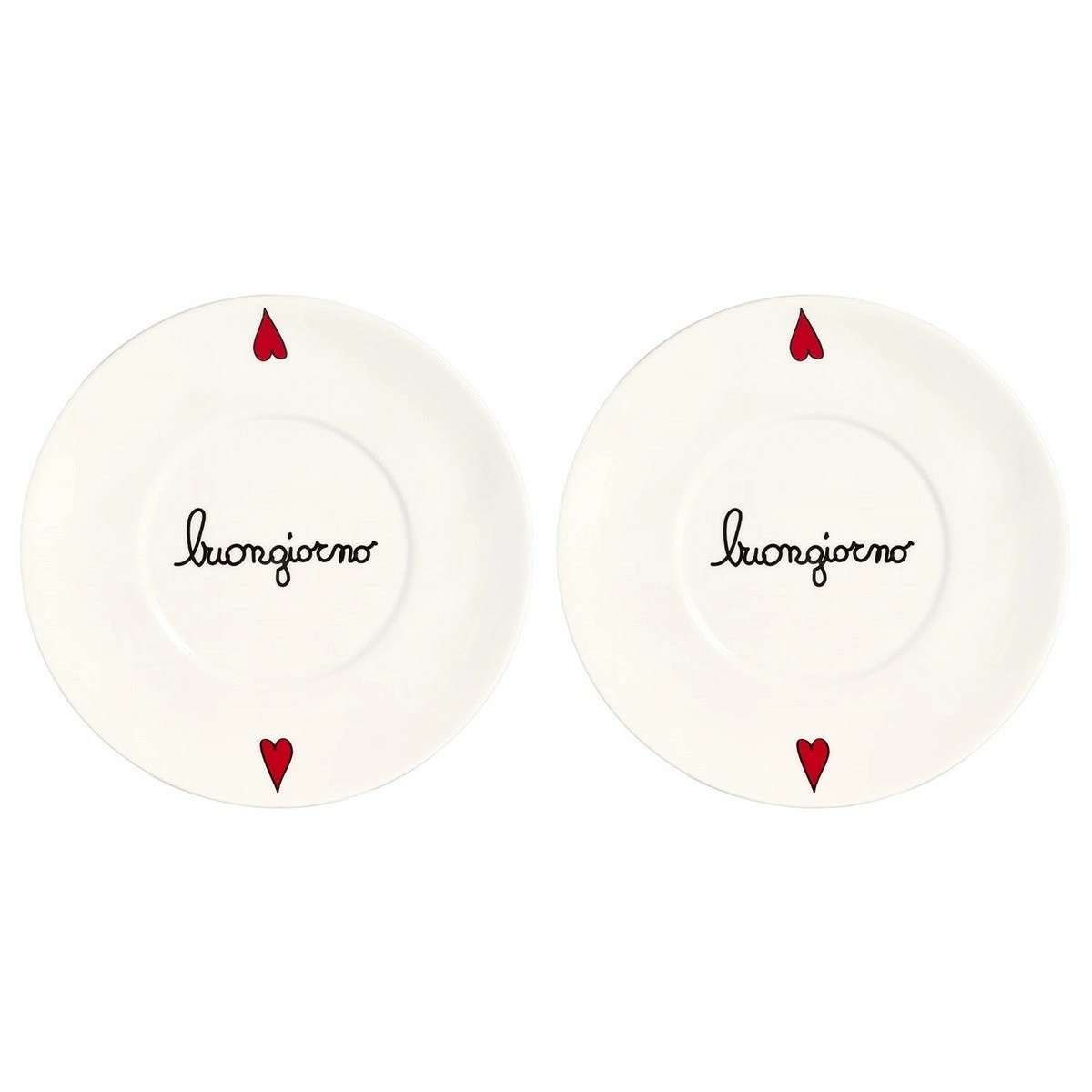 Immagine del prodotto Set 2 Piattini Buongiorno per Mug da Colazione | Simple Day