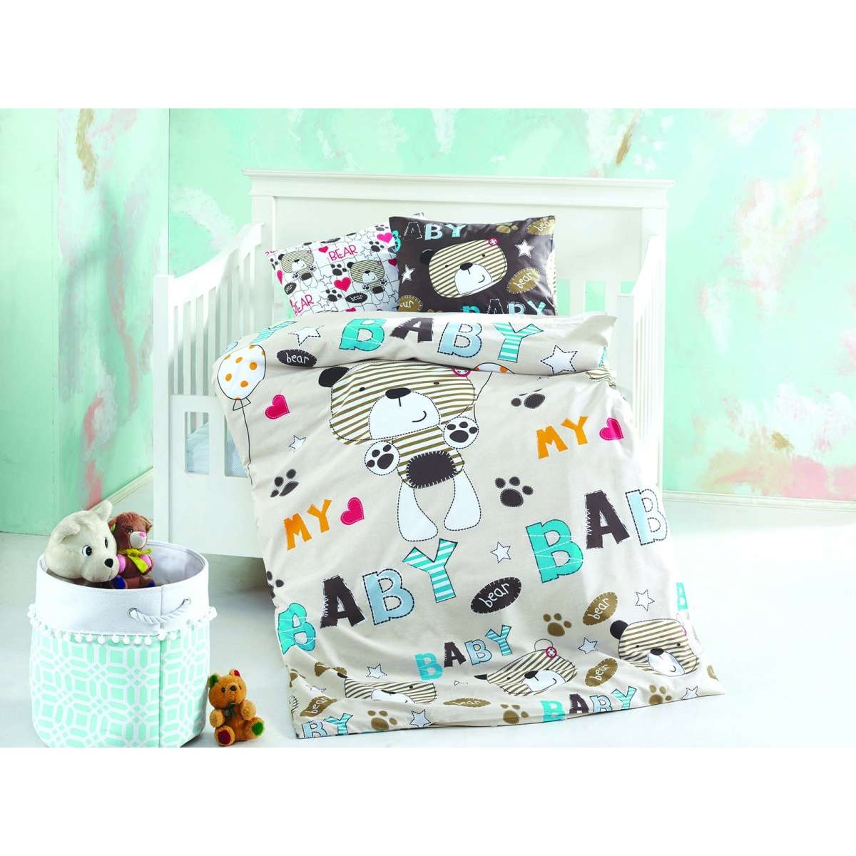 Immagine del prodotto Copripiumino My Baby Bear per Lettino in Puro Cotone 100% | Daunex