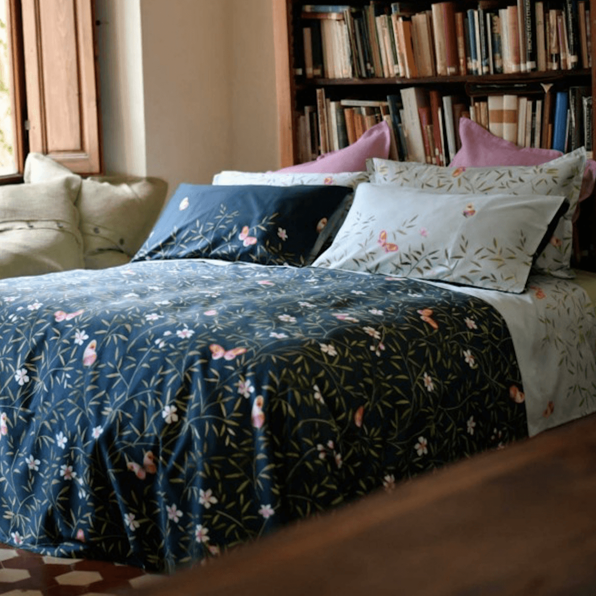 Immagine del prodotto Completo Letto Matrimoniale Bamboo in Raso di Cotone | Tessitura Toscana Telerie