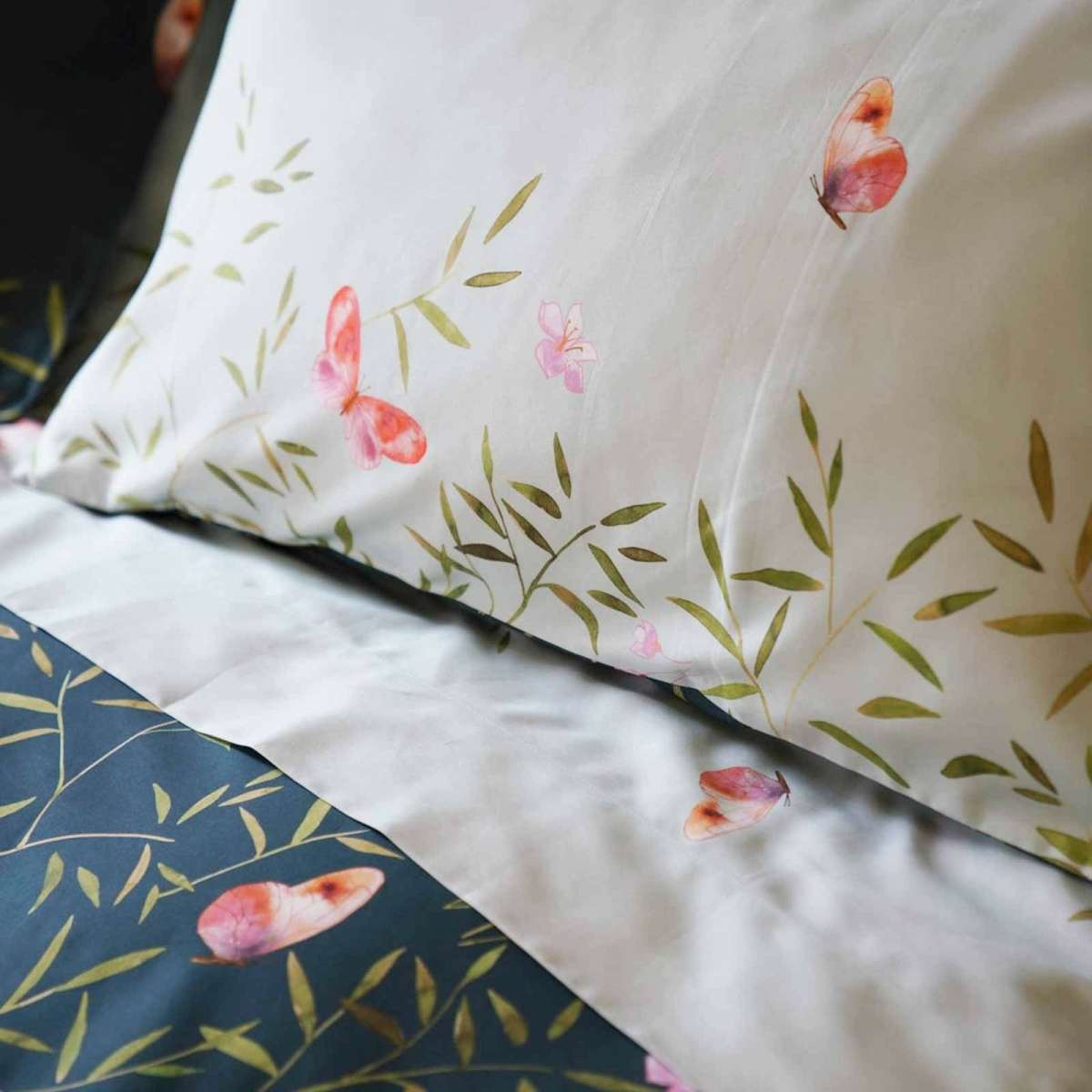 Immagine del prodotto Completo Letto Matrimoniale Bamboo in Raso di Cotone | Tessitura Toscana Telerie