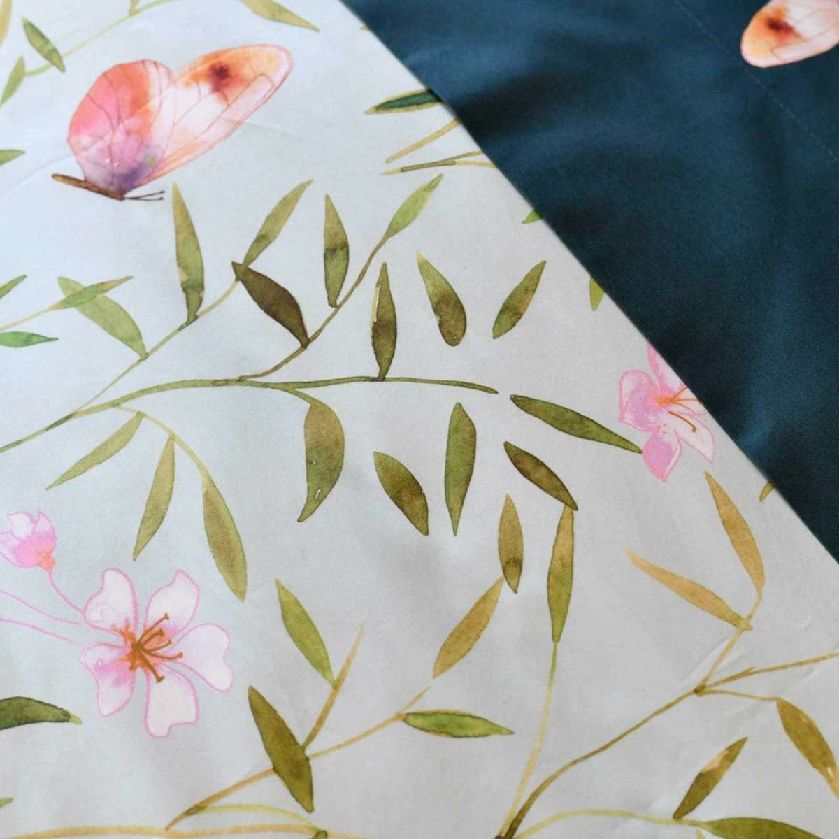 Immagine del prodotto Completo Letto Matrimoniale Bamboo in Raso di Cotone | Tessitura Toscana Telerie
