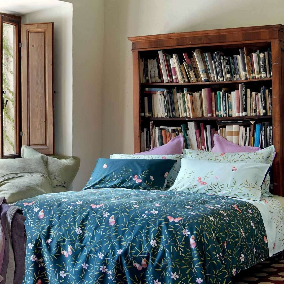 Immagine del prodotto Completo Letto Matrimoniale Bamboo in Raso di Cotone | Tessitura Toscana Telerie