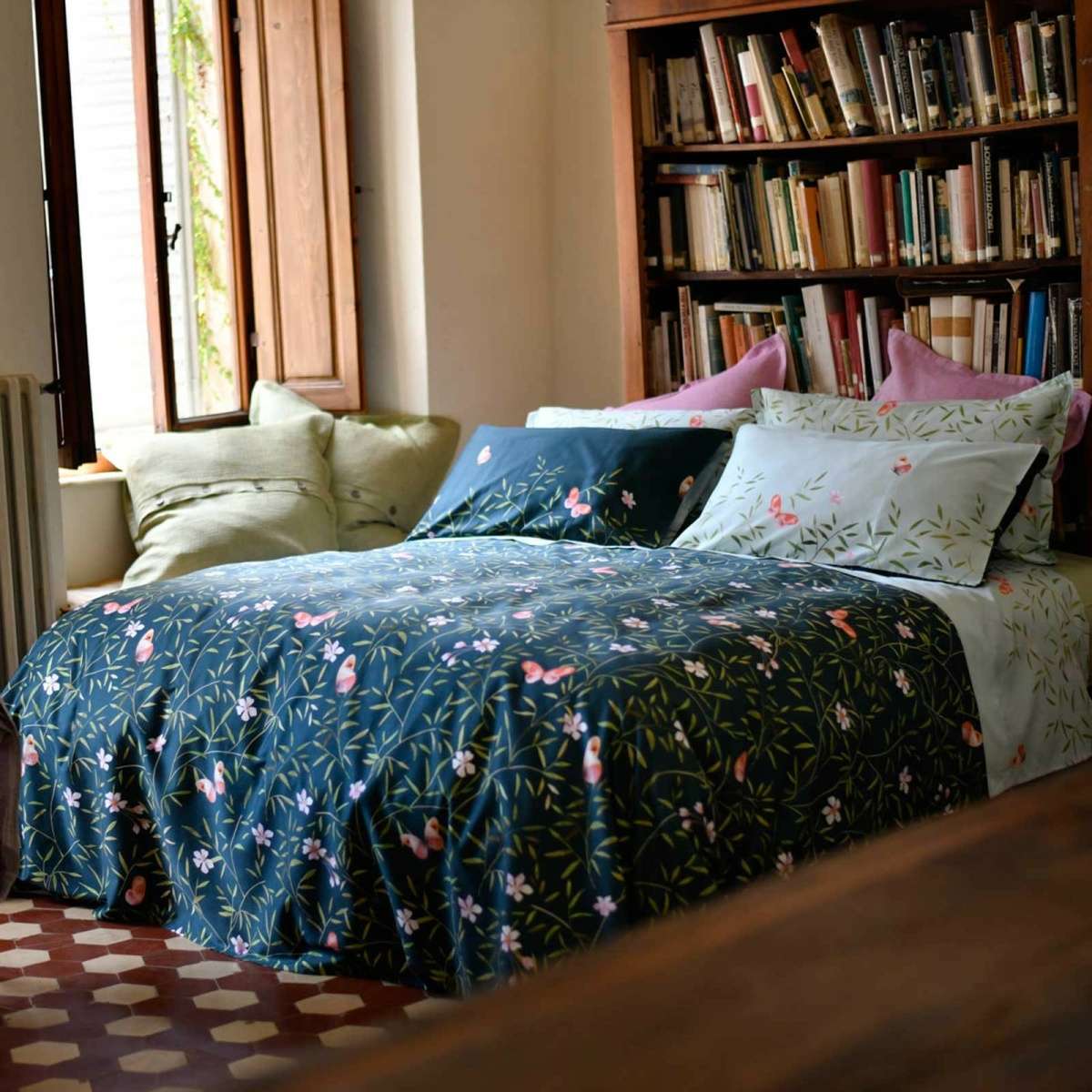 Immagine del prodotto Completo Letto Matrimoniale Bamboo in Raso di Cotone | Tessitura Toscana Telerie
