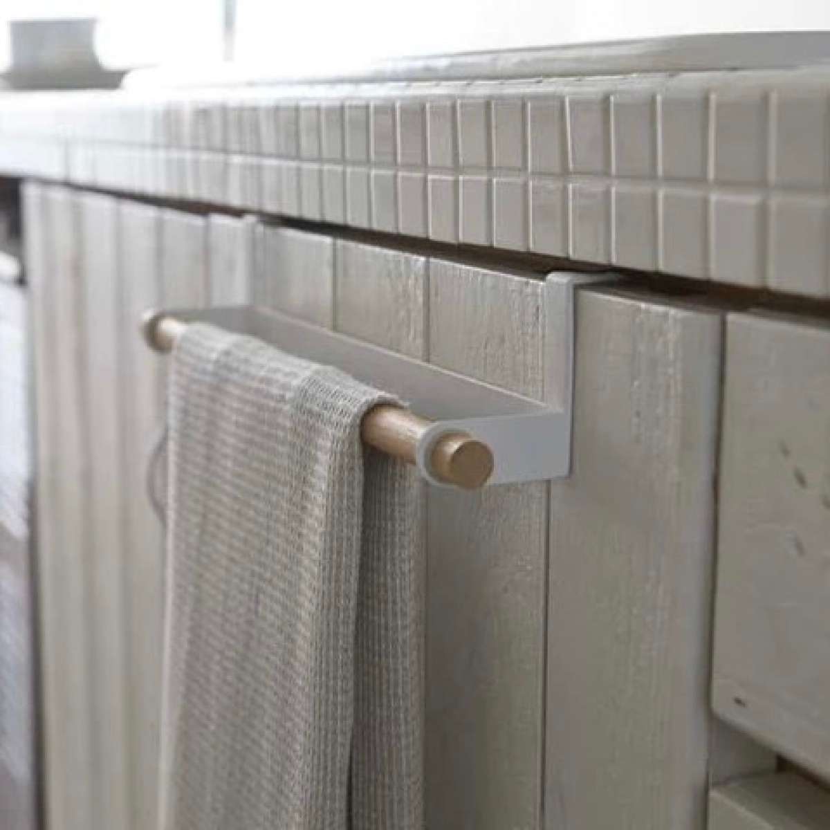 Immagine del prodotto Porta Strofinacci da Cucina Tosca in Metallo Bianco | Yamazaki
