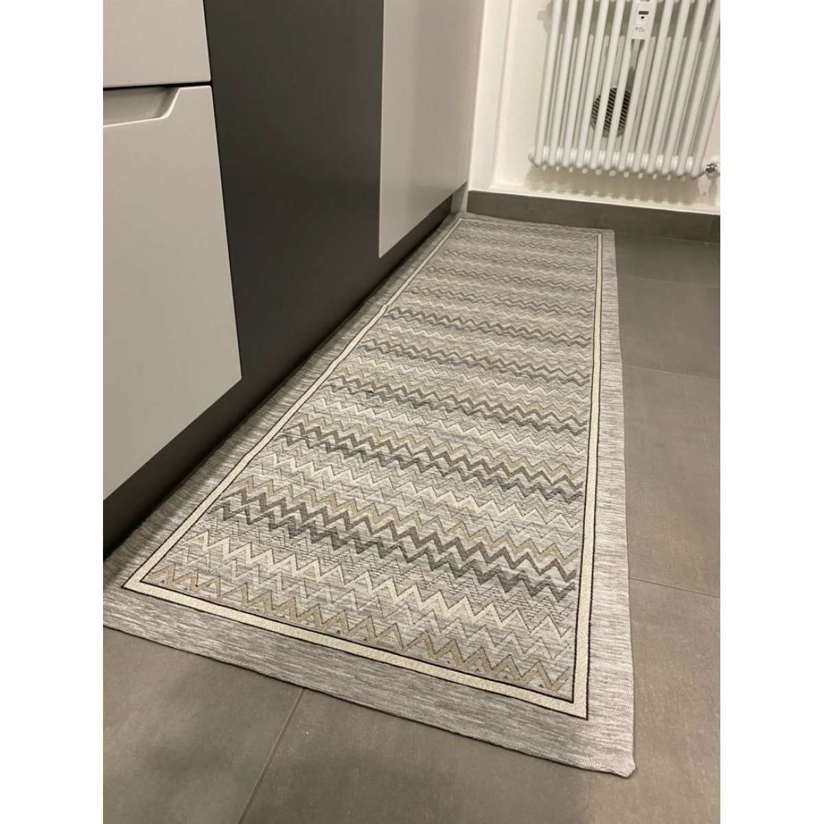 Tappetino Da Cucina Antiscivolo Con Simpatici Carlino E Corgi – Zerbino Assorbente Lavabile In Lavatrice, Dimensioni 99x50,8 Cm