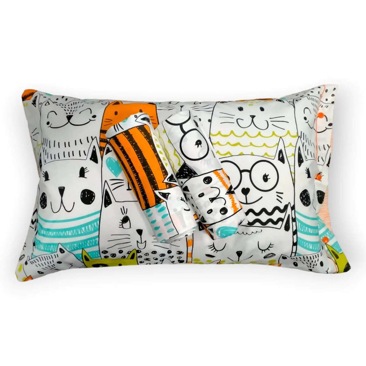 Completo Letto Lenzuola, Stampa Digitale Gattini 100% Cotone, Made In Italy 50880852 Completo Letto Lenzuola, Stampa Digitale Gattini 100% Cotone, Made In Italy 50880852