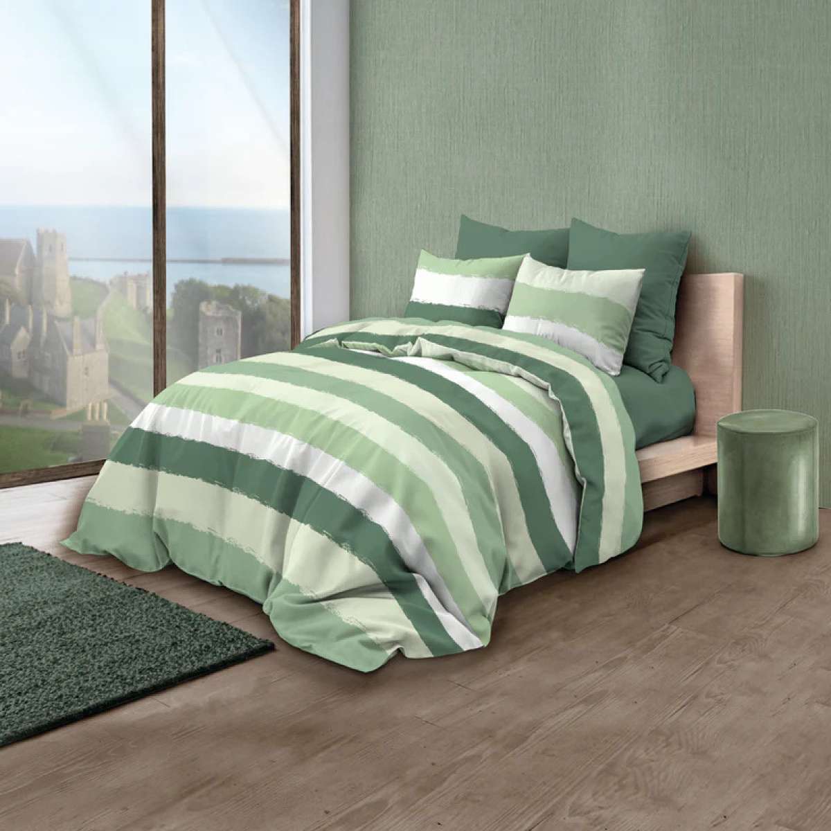Verde - Set Copripiumini E Federe / Copripiumini E Verde - Set Copripiumini E Federe / Copripiumini E