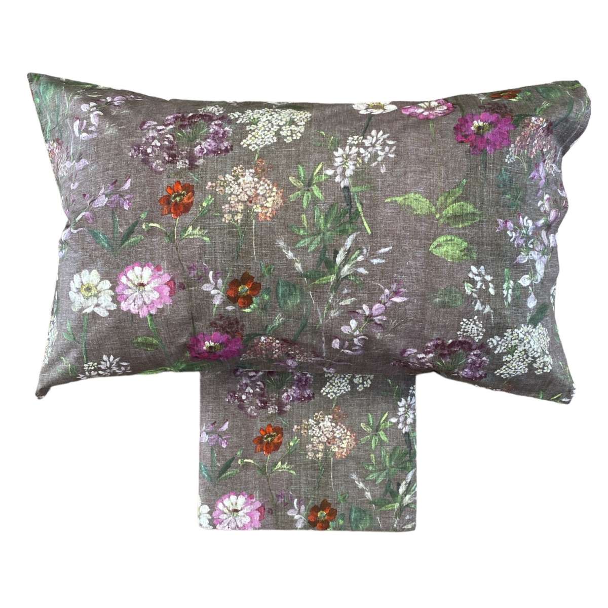 Completo Letto Una Piazza e Mezza Chiardiluna Fucsia in Percalle di Cotone | Tessitura Toscana Telerie Immagine del prodotto Completo Letto Una Piazza e Mezza Chiardiluna Fucsia in Percalle di Cotone | Tessitura Toscana Telerie