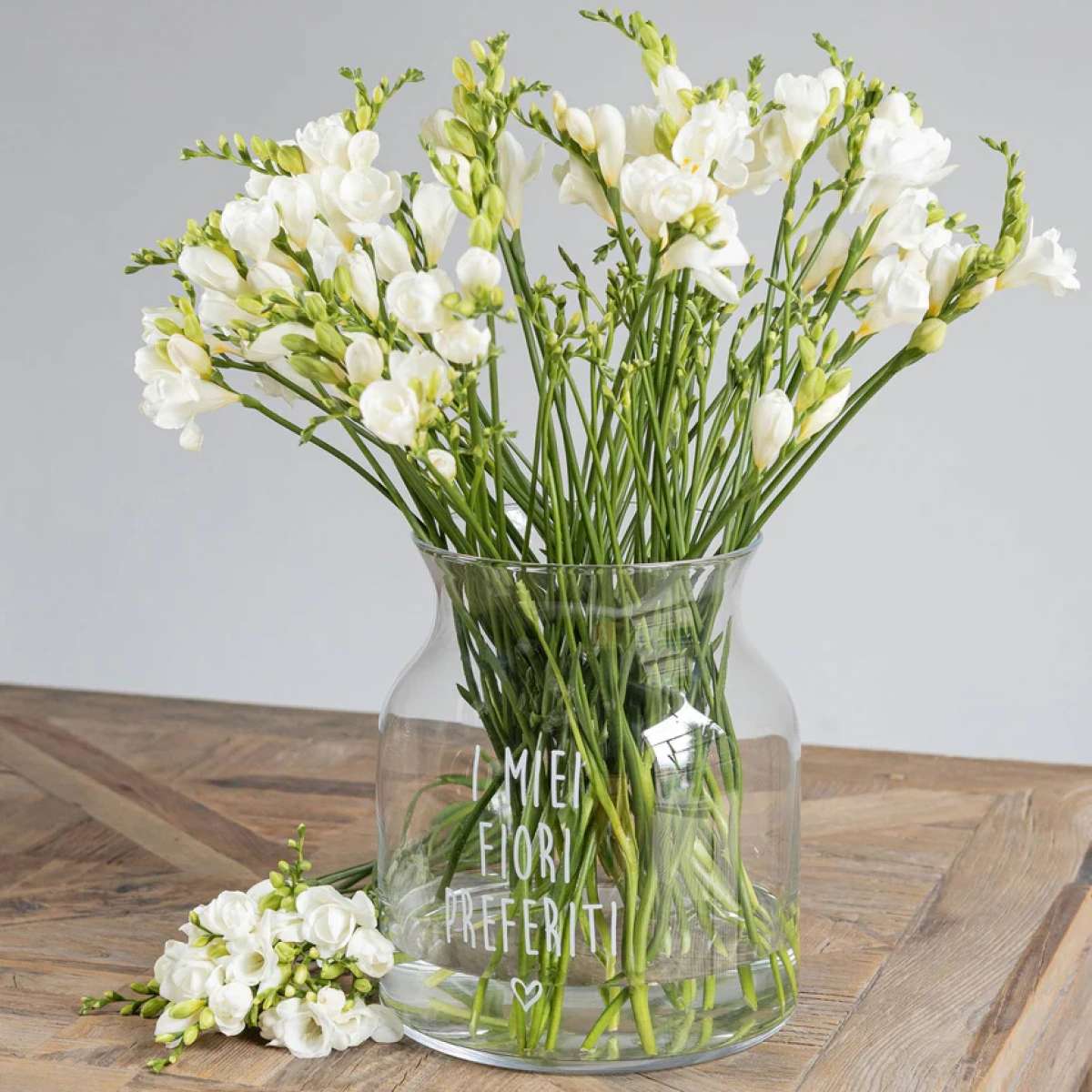 Koomuao - Vaso da fiori in vetro trasparente con diamante Koomuao - Vaso da fiori in vetro trasparente con diamante