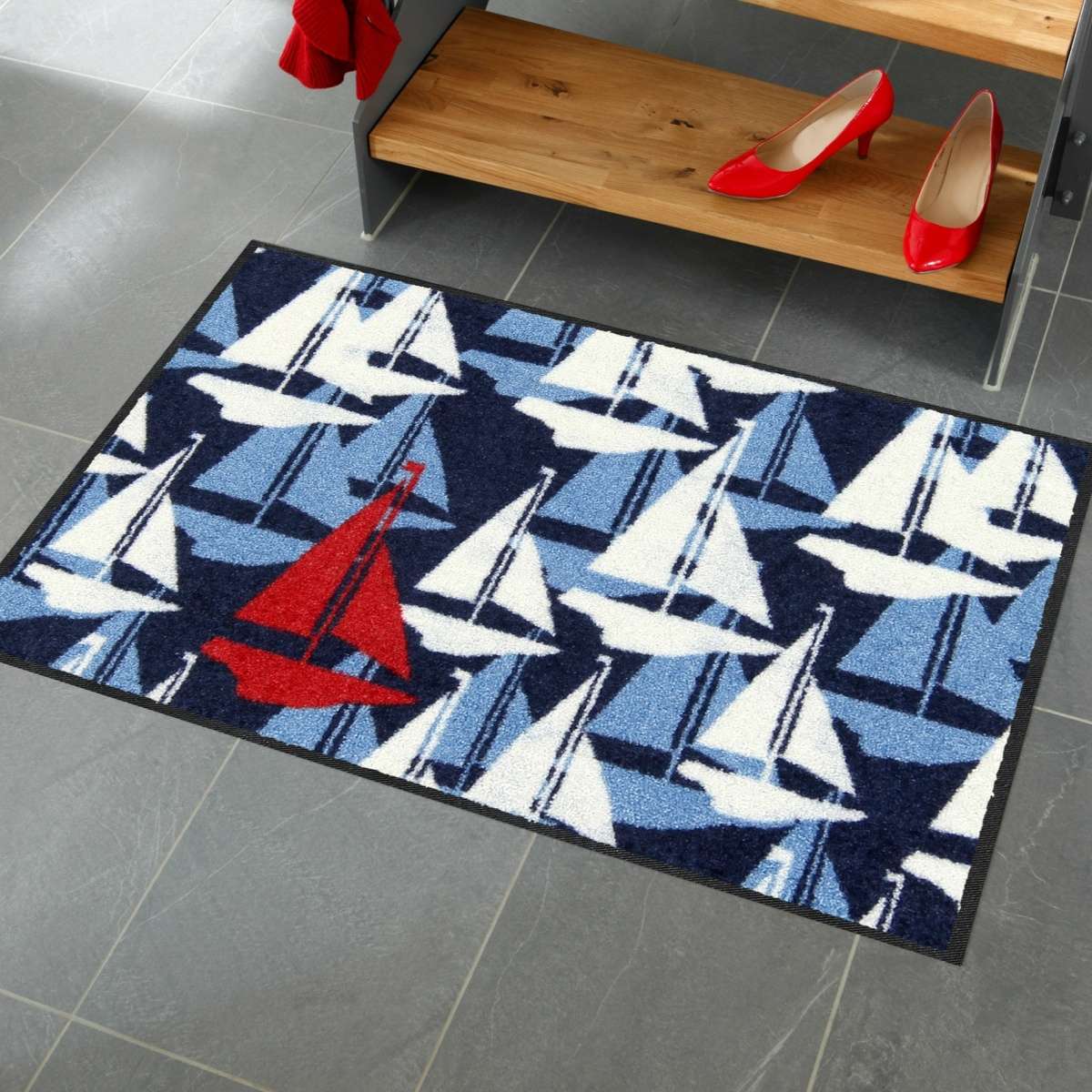 Tappeto In-Outdoor Sail Boats 50x75cm | EFIA GmbH Immagine del prodotto Tappeto In-Outdoor Sail Boats 50x75cm | EFIA GmbH