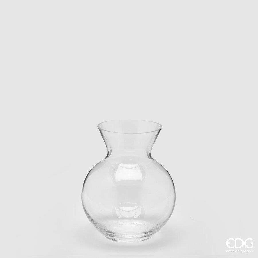 Vaso In Vetro Trasparente Homestreet – Forma Rotonda, Base Elegante. Scegli Tra 20, 30 O 40 Cm. Perfetto Per Fiori Freschi O Artificiali, Decorazione Casa O Ufficio. Colore: Trasparente.
