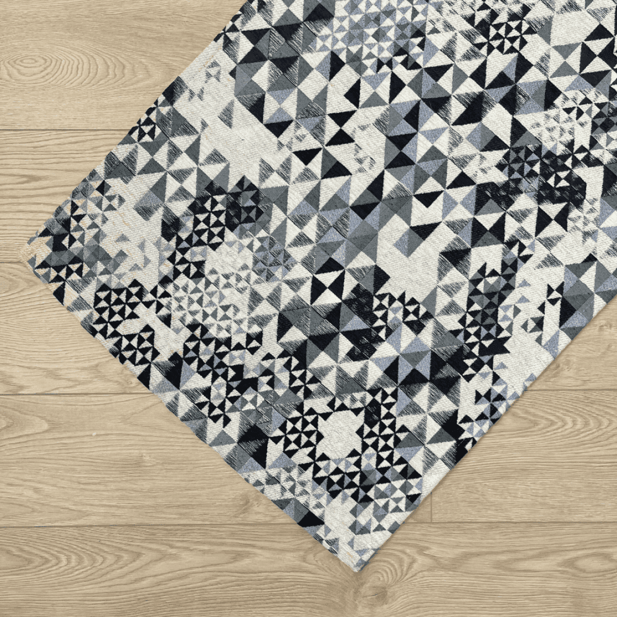 Tappeto Runner Lavabile 183x60 Cm Con Motivo Etnico - Antiscivolo Per Corridoio E Cucina
