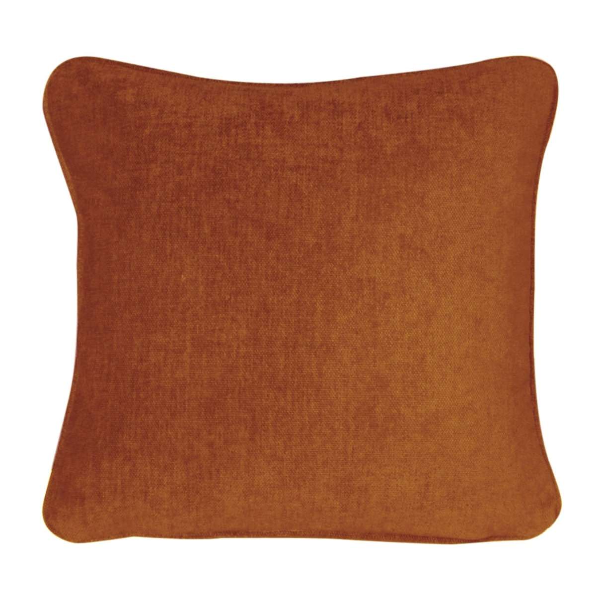 CaliTime 2 Federe Per Cuscini Divano 50x50 Cm - Morbida Ciniglia Tinta Unita - Arancione Brillante - Cuscini Decorativi Per Soggiorno E Camera Da Letto