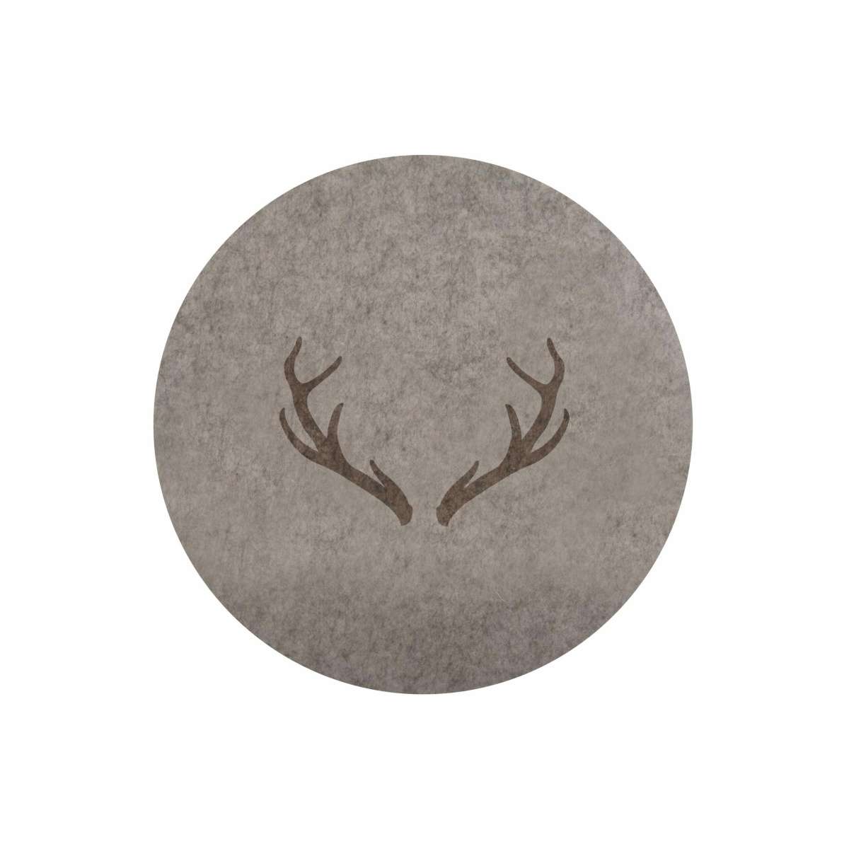 Tovaglietta Americana Rotonda Cervo in Feltro Ø 38 cm (2 Colori) | Daunex Immagine del prodotto Tovaglietta Americana Rotonda Cervo in Feltro Ø 38 cm (2 Colori) | Daunex