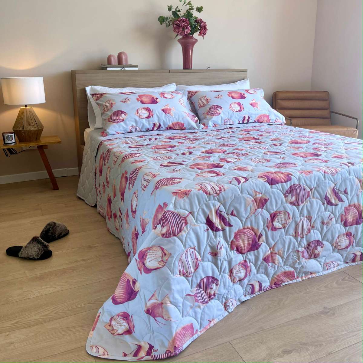 Trapuntino Primaverile Matrimoniale Seul in Cotone | Pietro Zanetti Home Immagine del prodotto Trapuntino Primaverile Matrimoniale Seul in Cotone | Pietro Zanetti Home