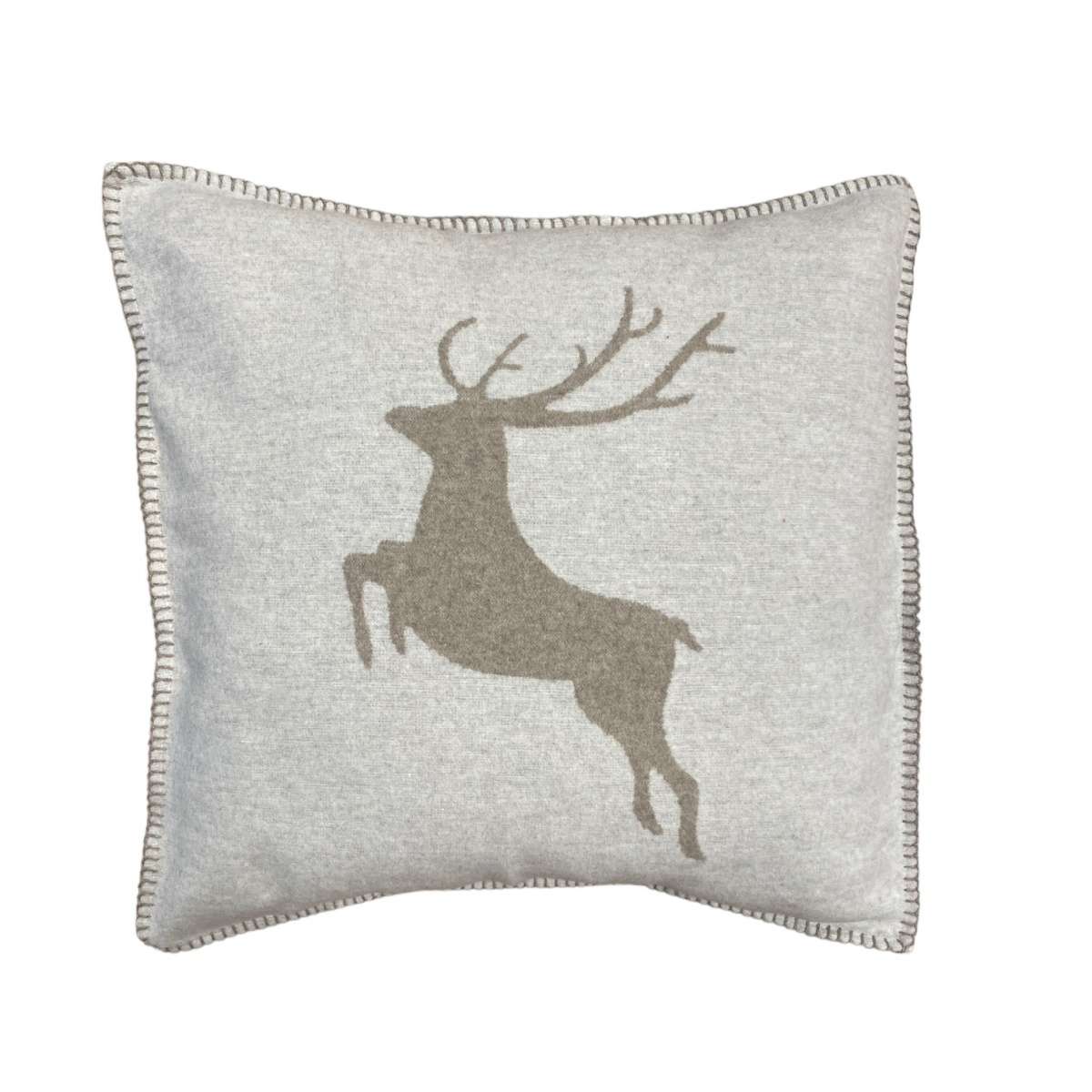 Federa Cuscino Divano in Cotone Cervo che Salta 50x50 cm -3 Colori | David Fussenegger Immagine del prodotto Federa Cuscino Divano in Cotone Cervo che Salta 50x50 cm -3 Colori | David Fussenegger