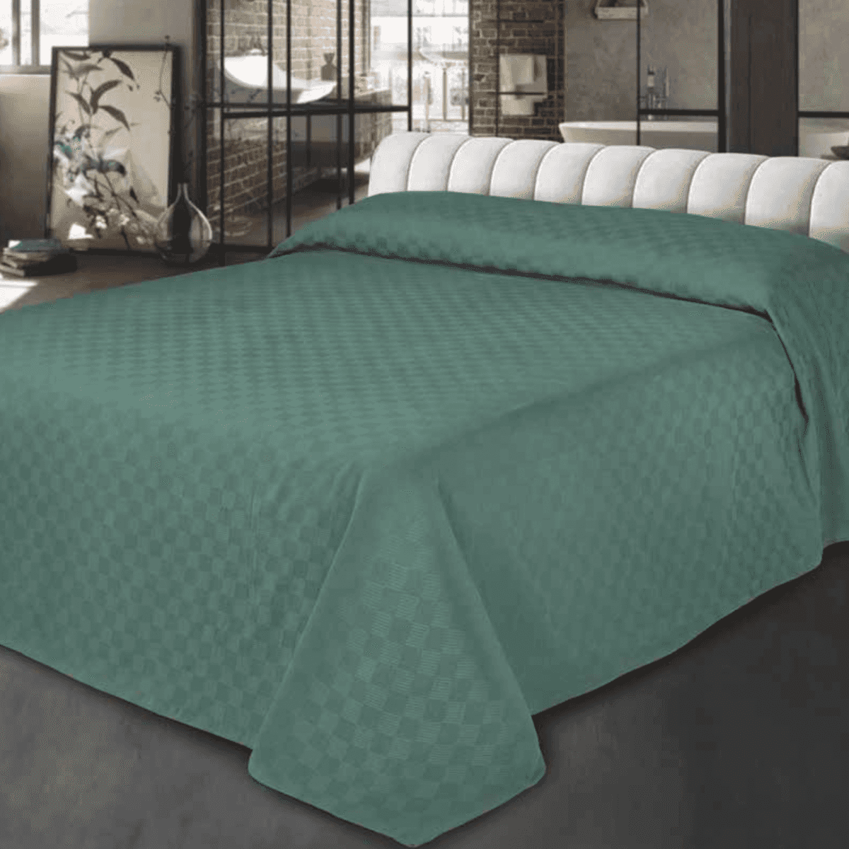 Copriletto Ostuni Piazza e Mezza Tinta Unita - 5 Colori | Cavalieri Spa Immagine del prodotto Copriletto Ostuni Piazza e Mezza Tinta Unita - 5 Colori | Cavalieri Spa