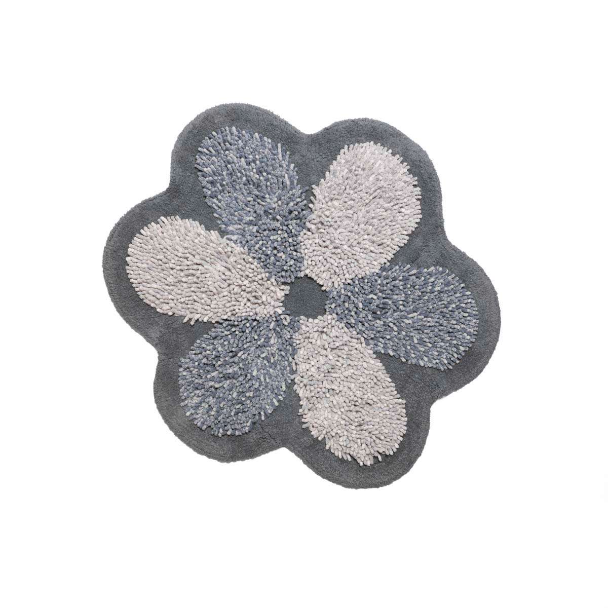 Tappeto Bagno Fiore in Ciniglia di Puro Cotone con Base Antiscivolo | Pietro Zanetti Home Immagine del prodotto Tappeto Bagno Fiore in Ciniglia di Puro Cotone con Base Antiscivolo | Pietro Zanetti Home