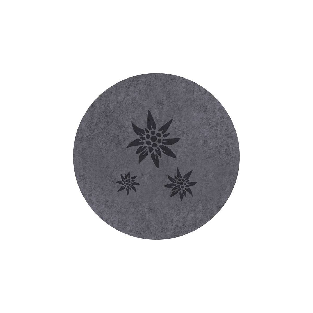 Tovaglietta Americana Rotonda Stella Alpina in Feltro Ø 38 cm (2 Color | Daunex Immagine del prodotto Tovaglietta Americana Rotonda Stella Alpina in Feltro Ø 38 cm (2 Color | Daunex