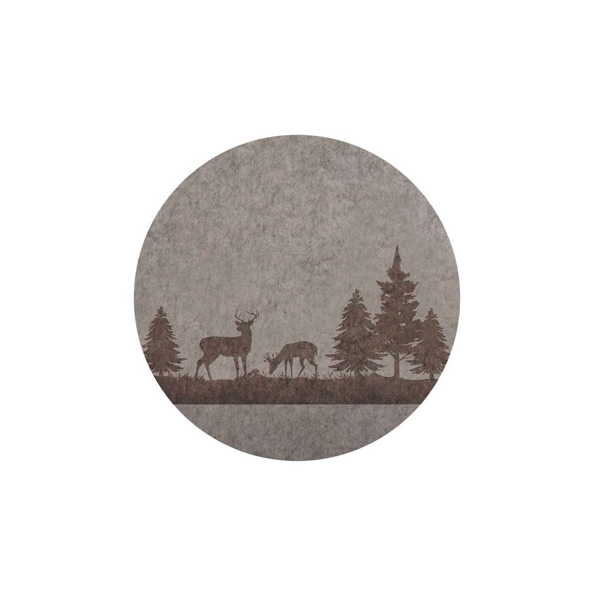 Tovaglietta Americana Rotonda Montagna in Feltro Ø 38 cm (2 Colori | Daunex Immagine del prodotto Tovaglietta Americana Rotonda Montagna in Feltro Ø 38 cm (2 Colori | Daunex