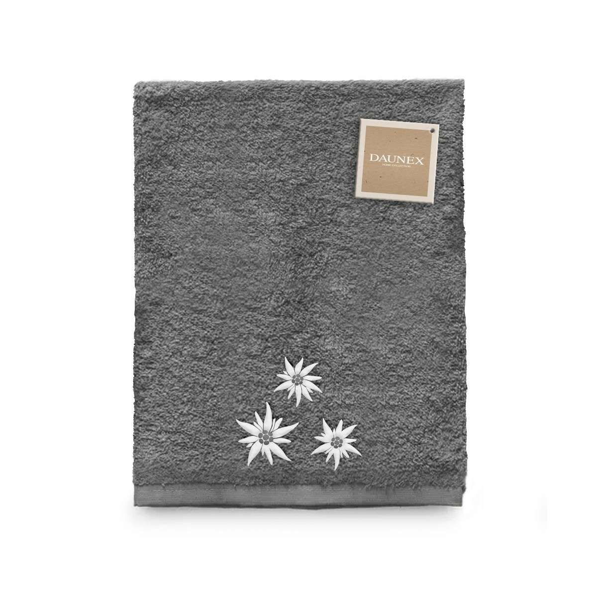 Telo Doccia ricamato Edelweiss (3 Colori) | Daunex Immagine del prodotto Telo Doccia ricamato Edelweiss (3 Colori) | Daunex