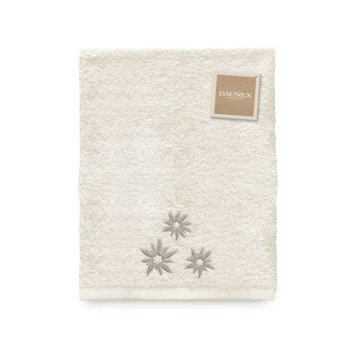 Telo Doccia ricamato Edelweiss (3 Colori) | Daunex Immagine del prodotto Telo Doccia ricamato Edelweiss (3 Colori) | Daunex